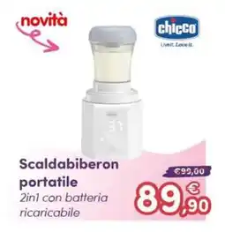 B di Bimbi Scaldabiberon portatile chicco offerta