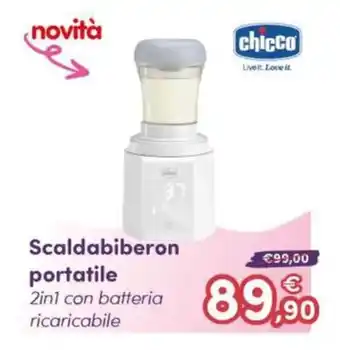 B di Bimbi Scaldabiberon portatile chicco offerta