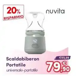 B di Bimbi Scaldabiberon Portatile universale-portatile nuvita offerta