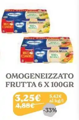 Iperbimbo OMOGENEIZZATO FRUTTA offerta