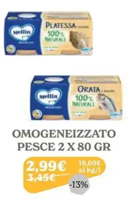 Iperbimbo Mellin Omogeneizzato Pesce offerta