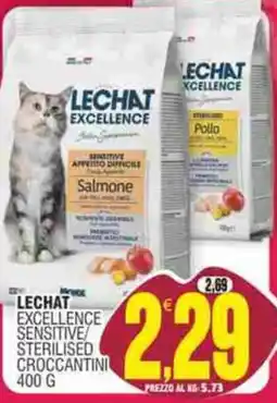 Vicino a te supermercati LECHAT EXCELLENCE SENSITIVE/STERILISED CROCCANTINI offerta