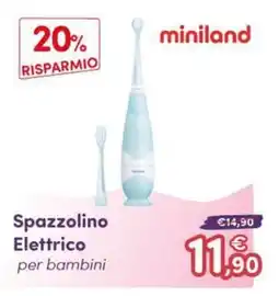 B di Bimbi Spazzolino Elettrico per bambini miniland offerta