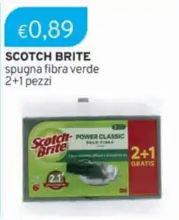 Sirene Blu Scotch Brite spugna fibra verde offerta
