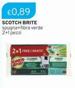 Sirene Blu Scotch Brite spugna+fibra verde offerta