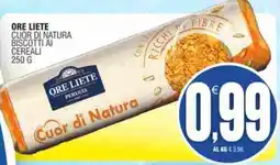 Vicino a te supermercati ORE LIETE CUOR DI NATURA BISCOTTI AI CEREALI offerta