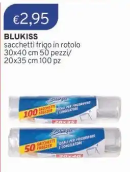 Sirene Blu BLUKISS sacchetti frigo in rotolo offerta