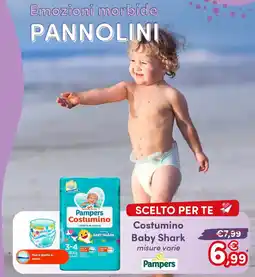 B di Bimbi Pampers Costumino Baby Shark offerta