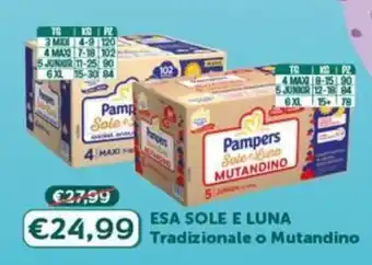 B di Bimbi Pampers Sole e Luna Mutandino offerta