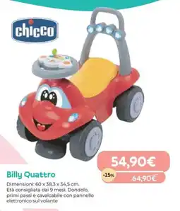 Iperbimbo chicco Billy Quattro offerta