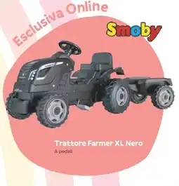 Iperbimbo Smoby Trattore Farmer XL Nero offerta