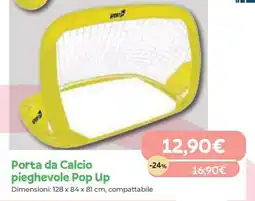 Iperbimbo Porta da Calcio pieghevole Pop Up offerta