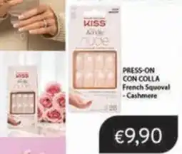 Sirene Blu KISS Press-On con Colla French Squoval offerta