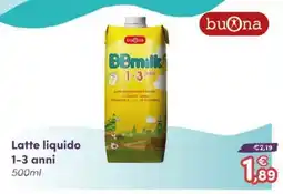B di Bimbi BBmilk 1-3 anni offerta