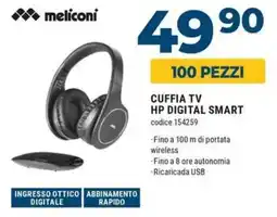 Sinergy Meliconi cuffia tv hp digital smart offerta