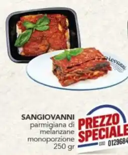 Gruppo di Palo Sangiovanni parmigiana di melanzane offerta