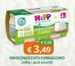 B di Bimbi HiPP Formaggino Classico offerta