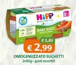 B di Bimbi HiPP Biologico Baby Sugo Ragu di Carne offerta