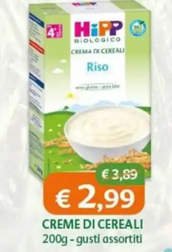 B di Bimbi HiPP Biologico Crema di Cereali Riso offerta