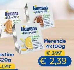 B di Bimbi Humana NaturCARE Merenda al latte offerta