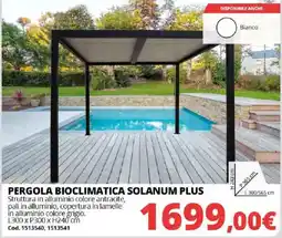 Brico Io PERGOLA BIOCLIMATICA SOLANUM PLUS offerta