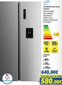 Orizzonte FRIGORIFERO Maxi DAYA offerta
