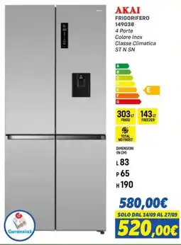 Orizzonte AKAI FRIGORIFERO offerta