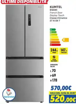 Orizzonte KUMTEL French Door Display Touch offerta