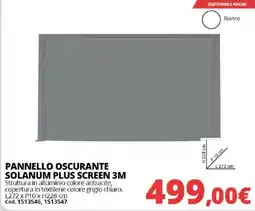 Brico Io PANNELLO OSCURANTE SOLANUM PLUS SCREEN 3M offerta