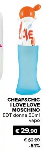 Il Tulipano I LOVE LOVE MOSCHINO offerta