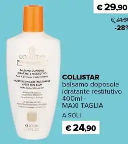 Il Tulipano COLLISTAR balsamo doposole idratante restitutivo offerta