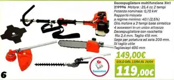 Decespugliatore multifunzione 3in1