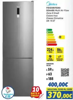 Orizzonte Midea FRIGORIFERO 526688 Multi Air Flow offerta