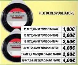 Orizzonte FILO DECESPUGLIATORE offerta