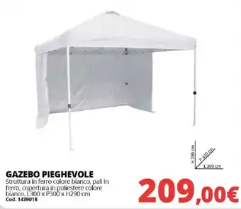 GAZEBO PIEGHEVOLE