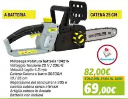 Orizzonte Motosega Potatura batteria 184216 offerta