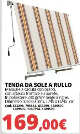 Brico Io TENDA DA SOLE A RULLO offerta