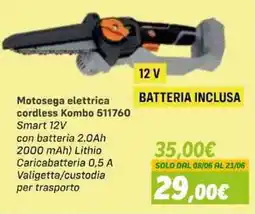 Orizzonte Motosega elettrica cordless Kombo offerta