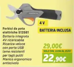 Orizzonte Forbici da pota elettriche 512581 offerta