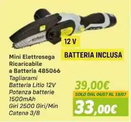 Orizzonte Mini Elettrosegna Ricaricabile offerta