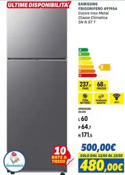 Orizzonte SAMSUNG FRIGORIFERO 491954 offerta