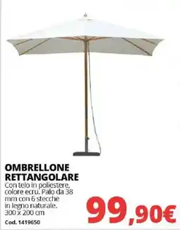 Brico Io OMBRELLONE RETTANGOLARE offerta