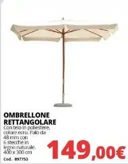Brico Io OMBRELLONE RETTANGOLARE offerta