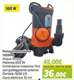 Orizzonte Pompa immersione offerta