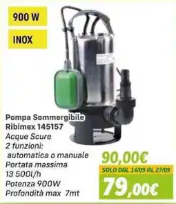Orizzonte Pompa Sommergibile Ribimex 145157 offerta