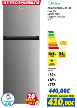 Orizzonte FRIGORIFERO 485139 Pure Bio Midea offerta