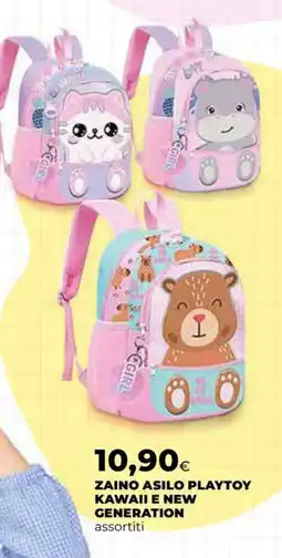 Extracoop Zaino asilo playtoy kawaii e new generation offerta