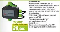 Orizzonte Pressocontrol Acquacontrol + 10 Bar 524936 offerta