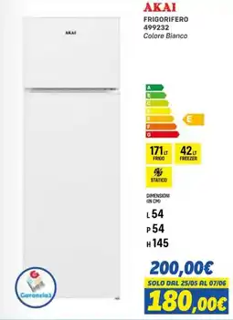 Orizzonte AKAI FRIGORIFERO offerta
