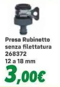 Orizzonte Presa Rubinetto senza filettatura offerta